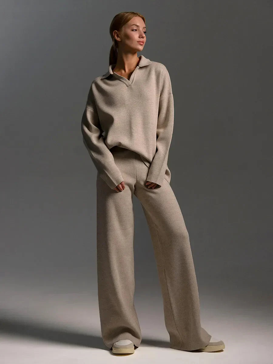 Agata – Set Polo Con Pantaloni A Zampa