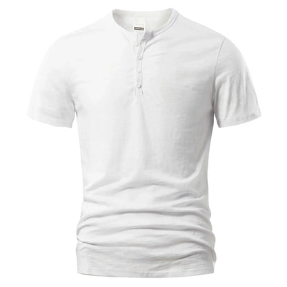 Noah – Maglietta Modello Henley Casual Dalla Linea Leggera