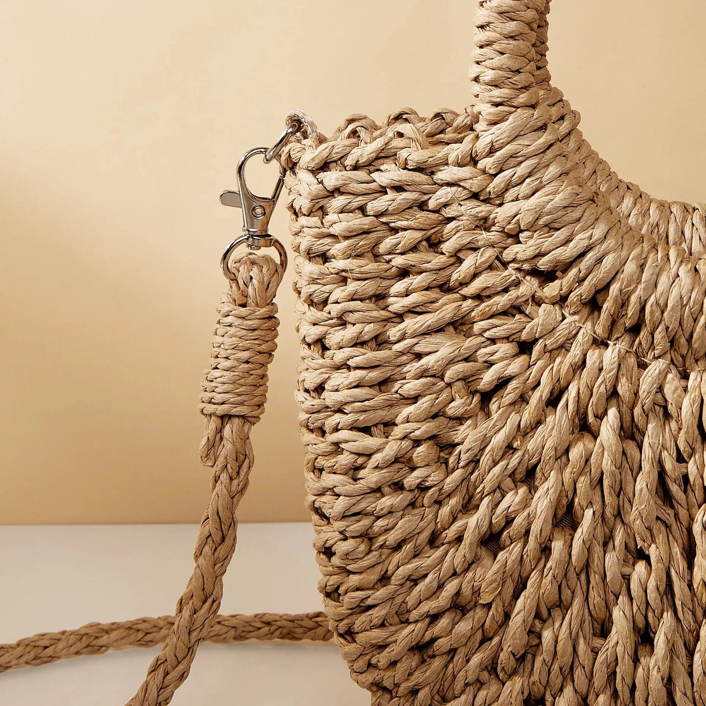 Elda - Borsa da Spiaggia Donna Boho Intrecciata