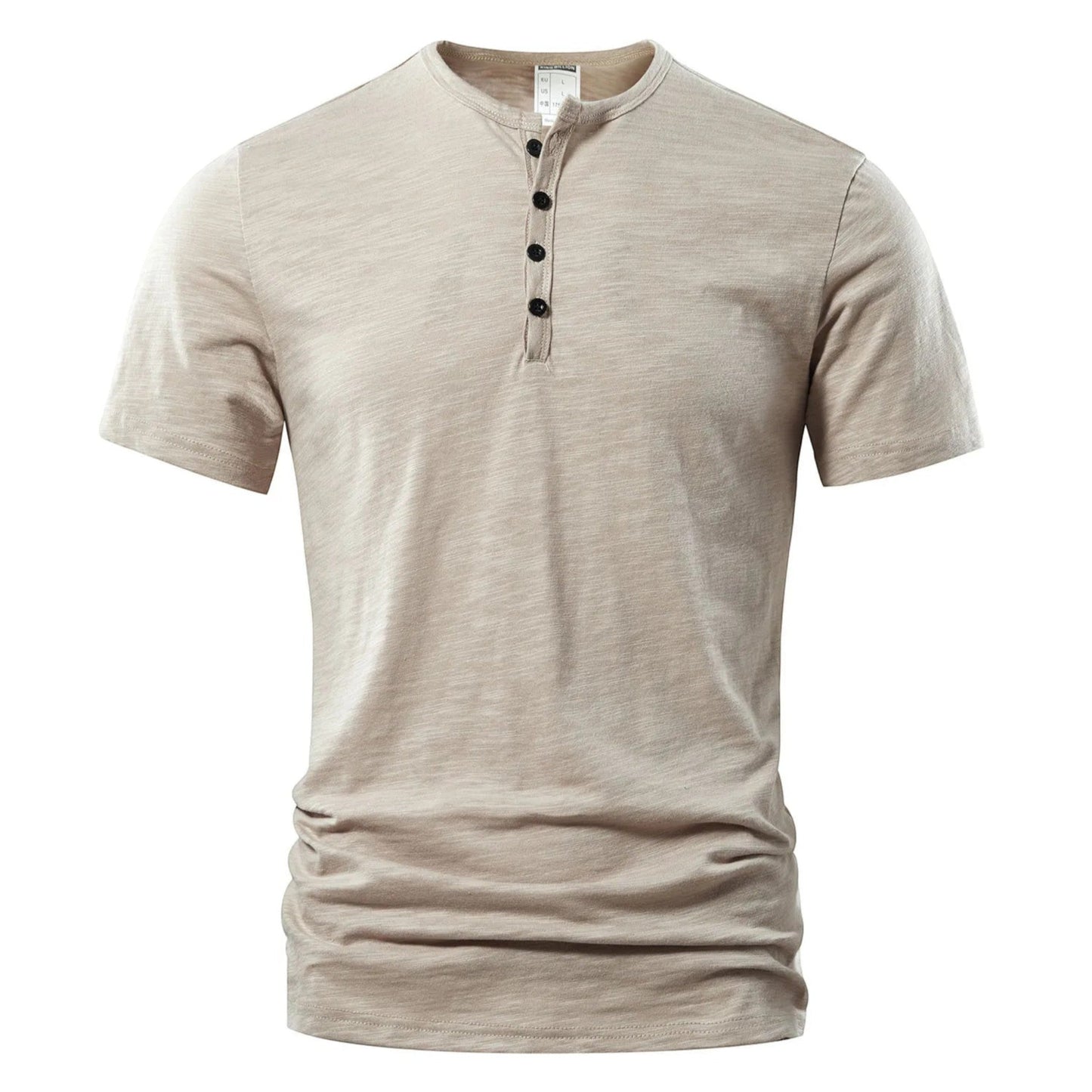 Noah – Maglietta Modello Henley Casual Dalla Linea Leggera