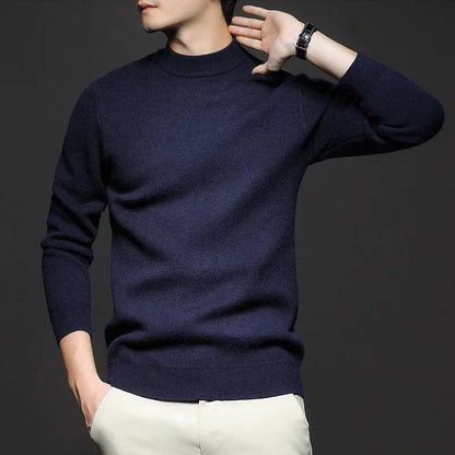 Damiano - Maglione Uomo Collo Alto Senza Tempo