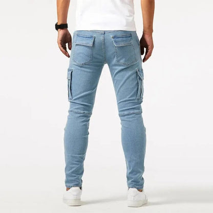 Jacinto - Jeans Cargo Denim Uomo Contemporaneo