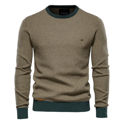 Domenego - Maglione Uomo Motivo Quadri Elegante Moderno