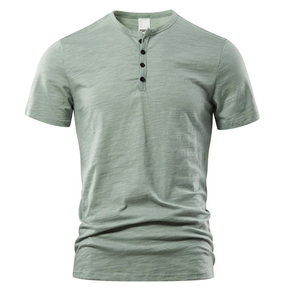 Noah – Maglietta Modello Henley Casual Dalla Linea Leggera