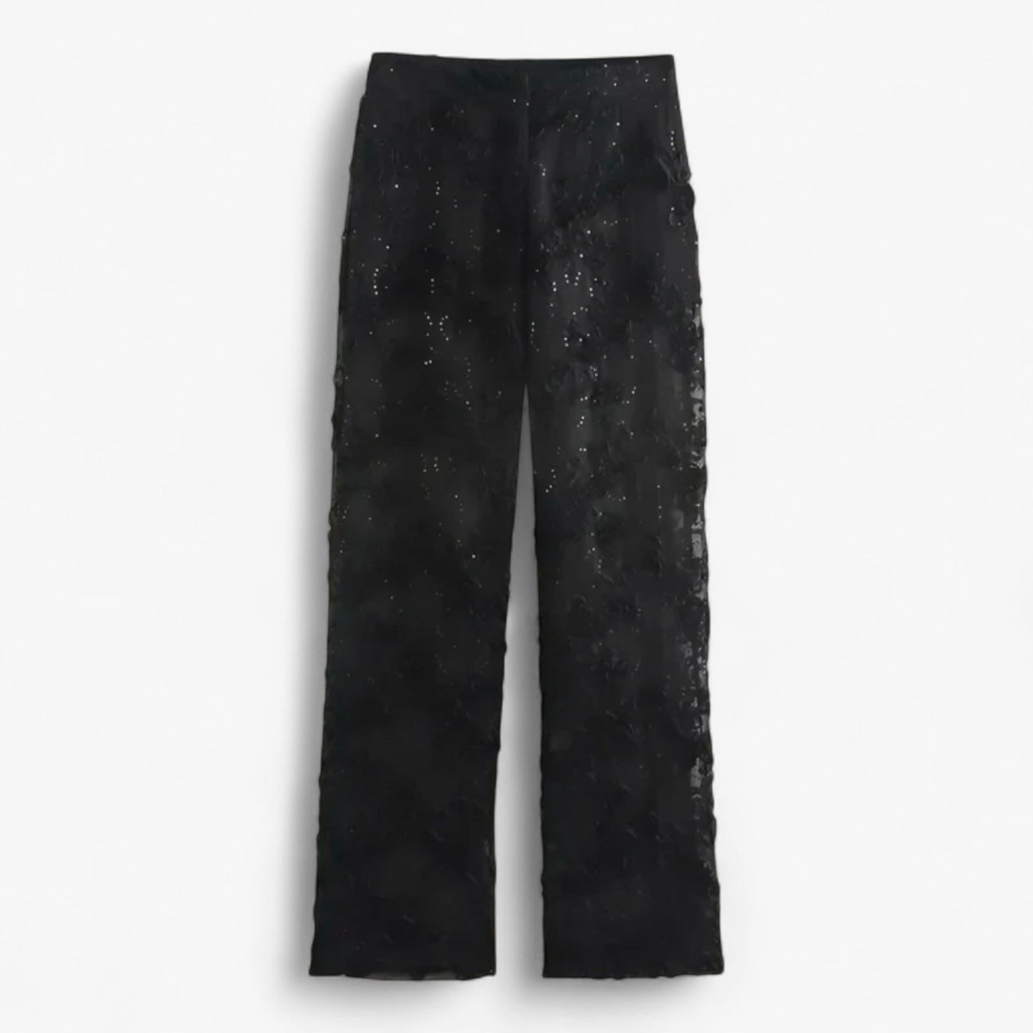 Ines - Completo da cerimonia con giacca ricamata e pantaloni a vita alta