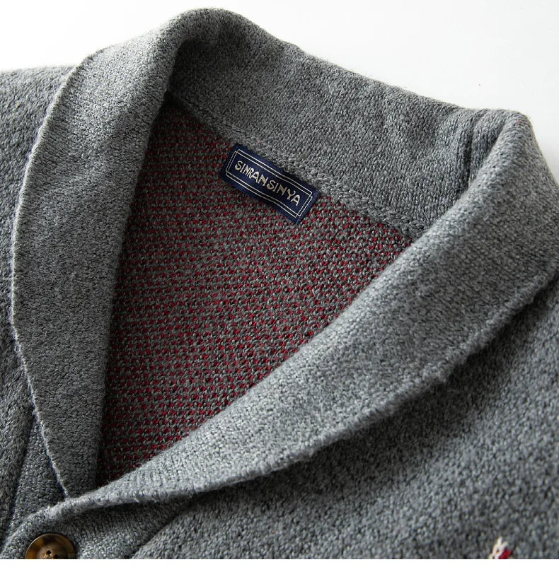 Tazio - Cardigan Brooks Western Stile Uomo Elegante