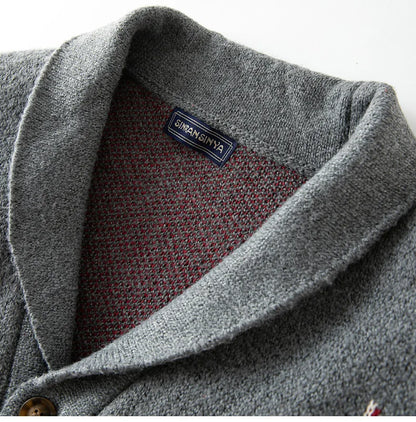 Tazio - Cardigan Brooks Western Stile Uomo Elegante