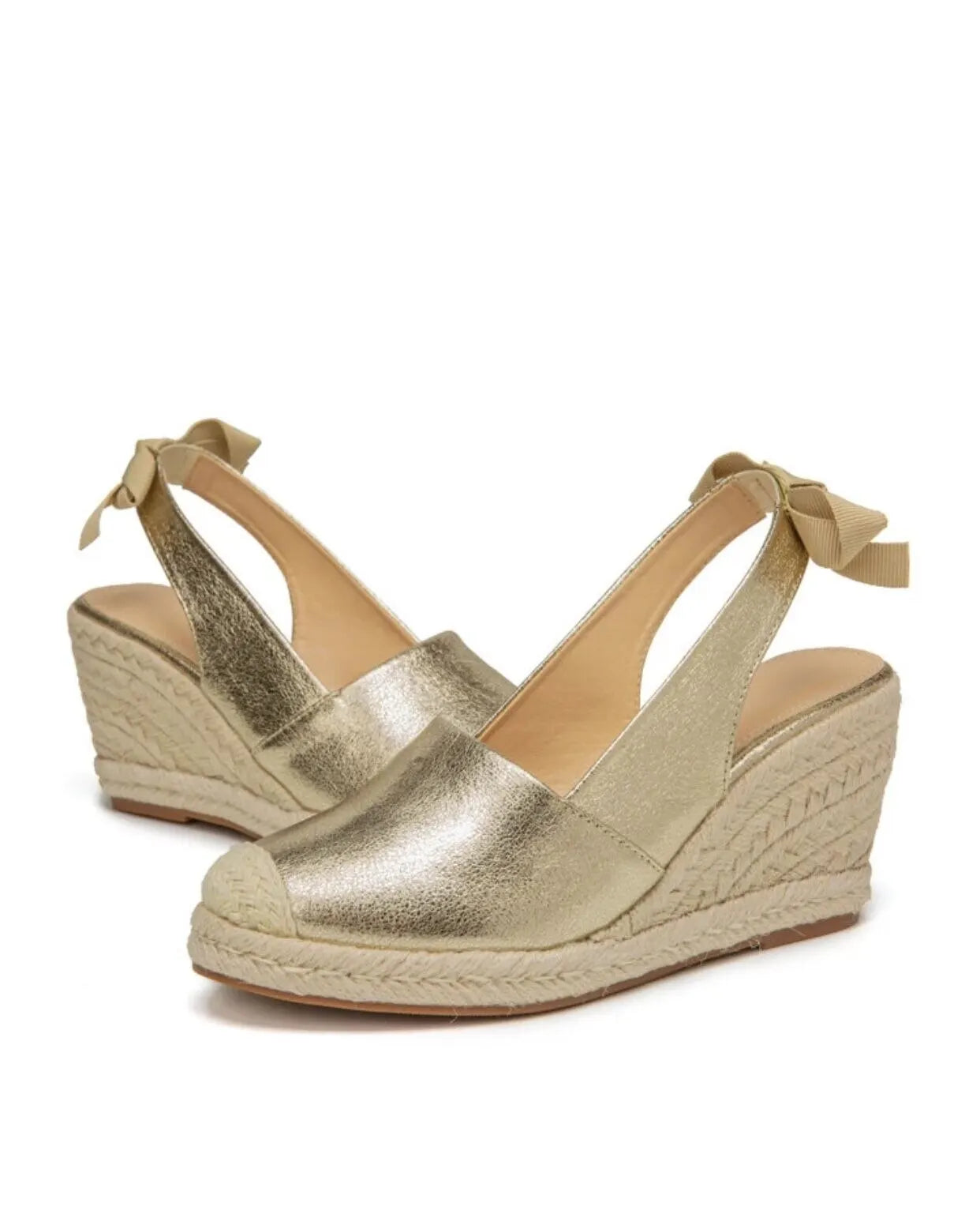 Donata - Sandali Donna con Zeppa in Stile Espadrillas