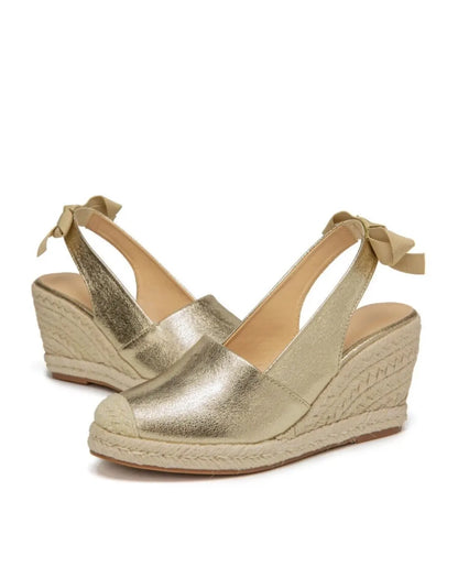 Donata - Sandali Donna con Zeppa in Stile Espadrillas