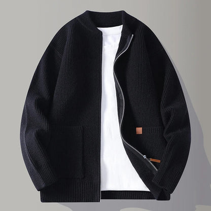 Giuseppe - Cardigan Uomo con Cerniera e Tasche