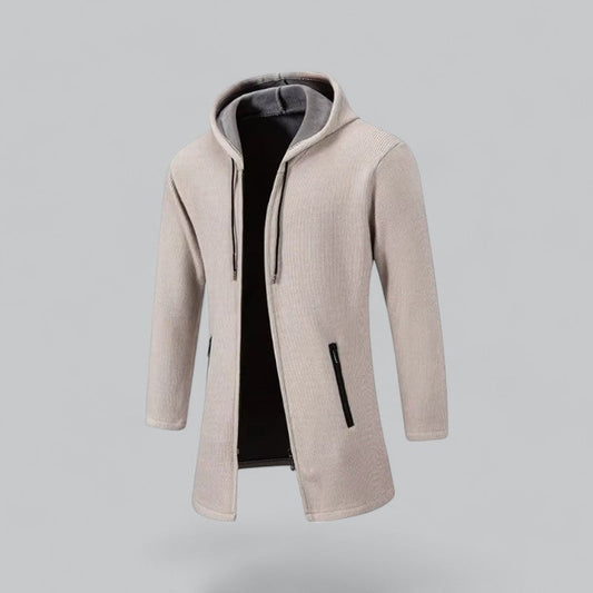 Herman - Cappotto Uomo Slim Fit con Cappuccio