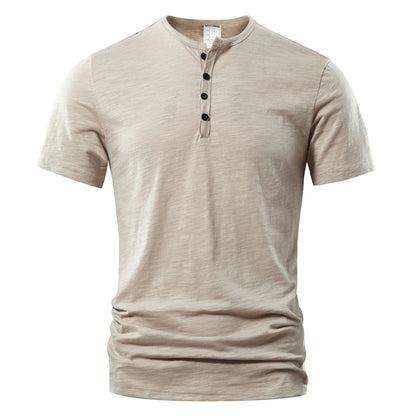 Noah – Maglietta Modello Henley Casual Dalla Linea Leggera