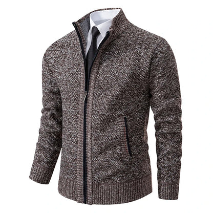 Dino - Cardigan Uomo Con Zip Stile Moderno