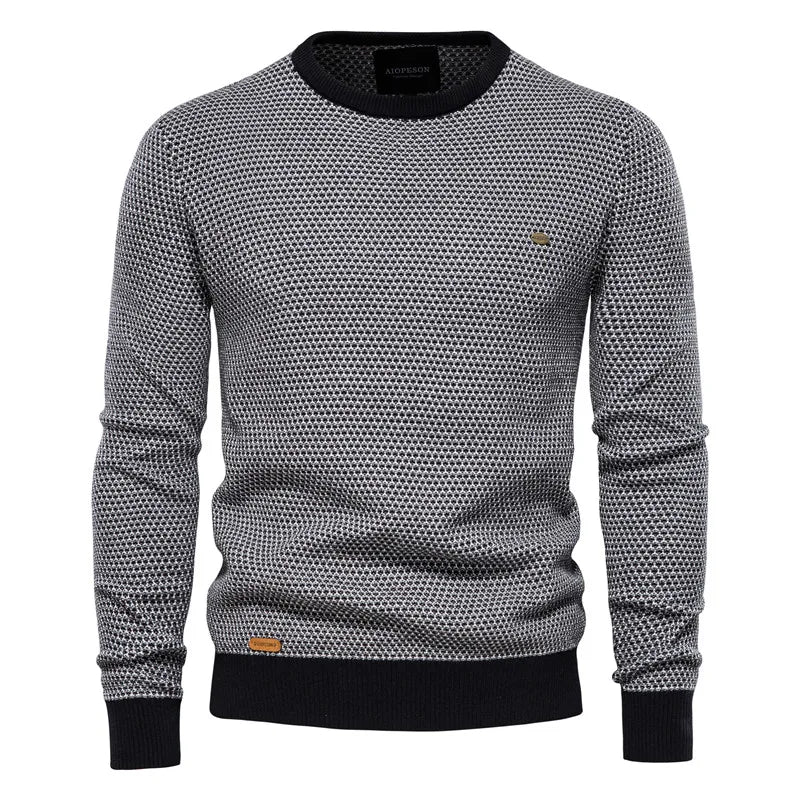 Domenego - Maglione Uomo Motivo Quadri Elegante Moderno