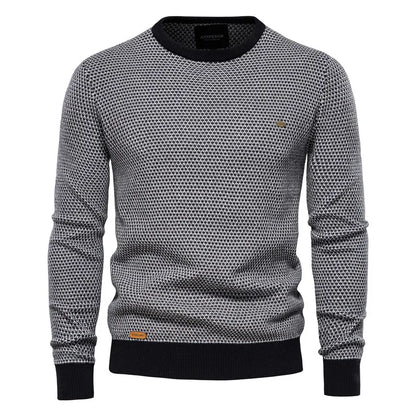 Domenego - Maglione Uomo Motivo Quadri Elegante Moderno