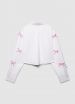 Barbara - Camicia crop bianca con fiocco donna