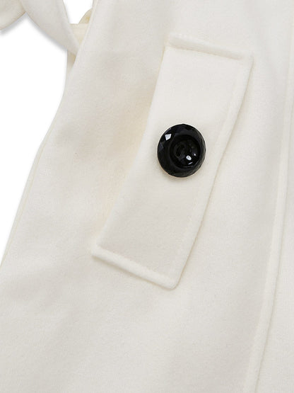 Faustina - Cappotto con colletto in pelliccia sintetica rimovibile