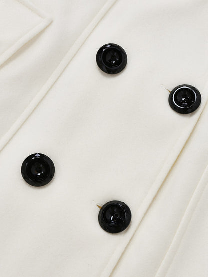 Faustina - Cappotto con colletto in pelliccia sintetica rimovibile