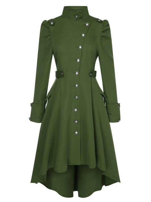 Fabiana - Cappotto con colletto alto e bottoni