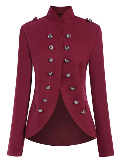 Fabiola - Cappotto doppiopetto con colletto alto elegante