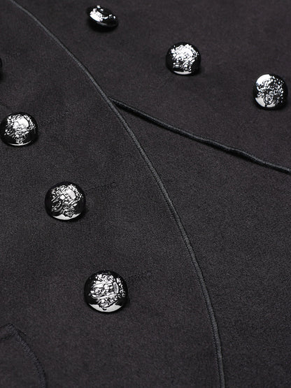 Fabiola - Cappotto doppiopetto con colletto alto elegante