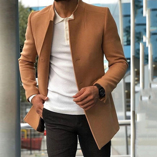 Ilario – Giacca Uomo Monopetto Con Collo Alto