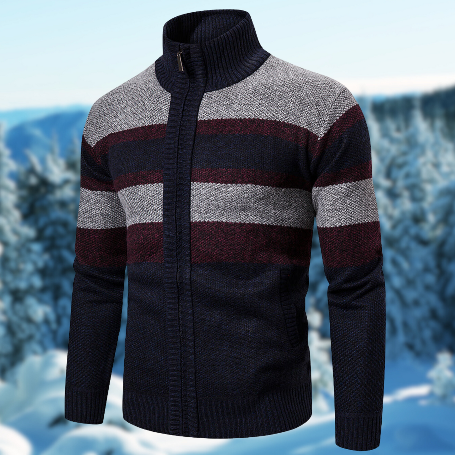 Filippo - Maglione Uomo Invernale Elegante a Righe