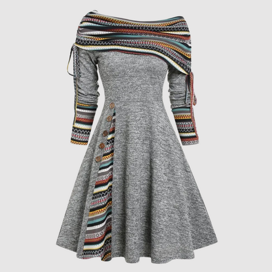 Juliette - Abito Invernale con Spalle Scoperte Elegante