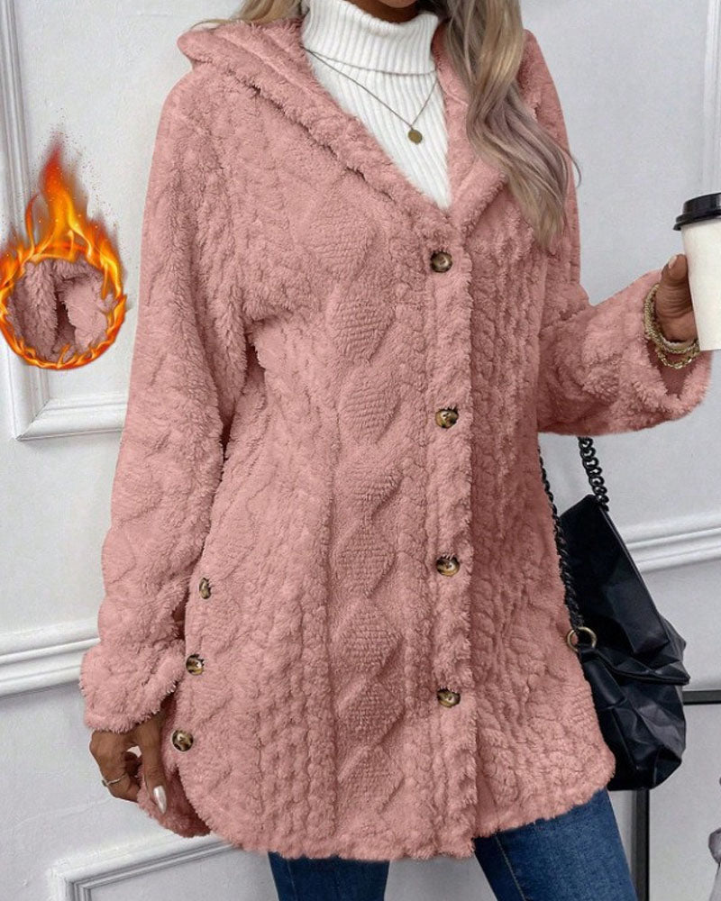 Dalila - Warm Cozy Hooded Casual Coat