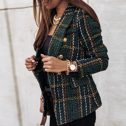 Umberta - Blazer a Quadri Autunnale e Senza Tempo da Donna