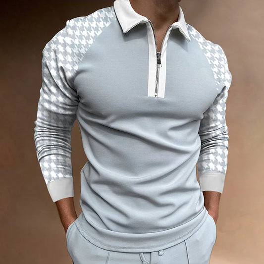 Hektor - Polo Uomo con Chiusura a Zip
