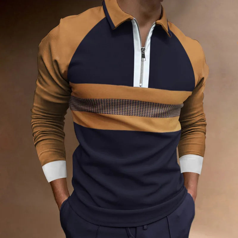 Hektor - Polo Uomo con Chiusura a Zip