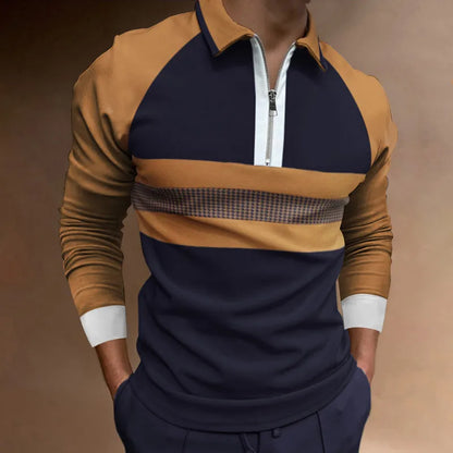 Hektor - Polo Uomo con Chiusura a Zip