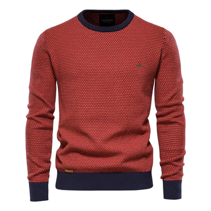 Domenego - Maglione Uomo Motivo Quadri Elegante Moderno
