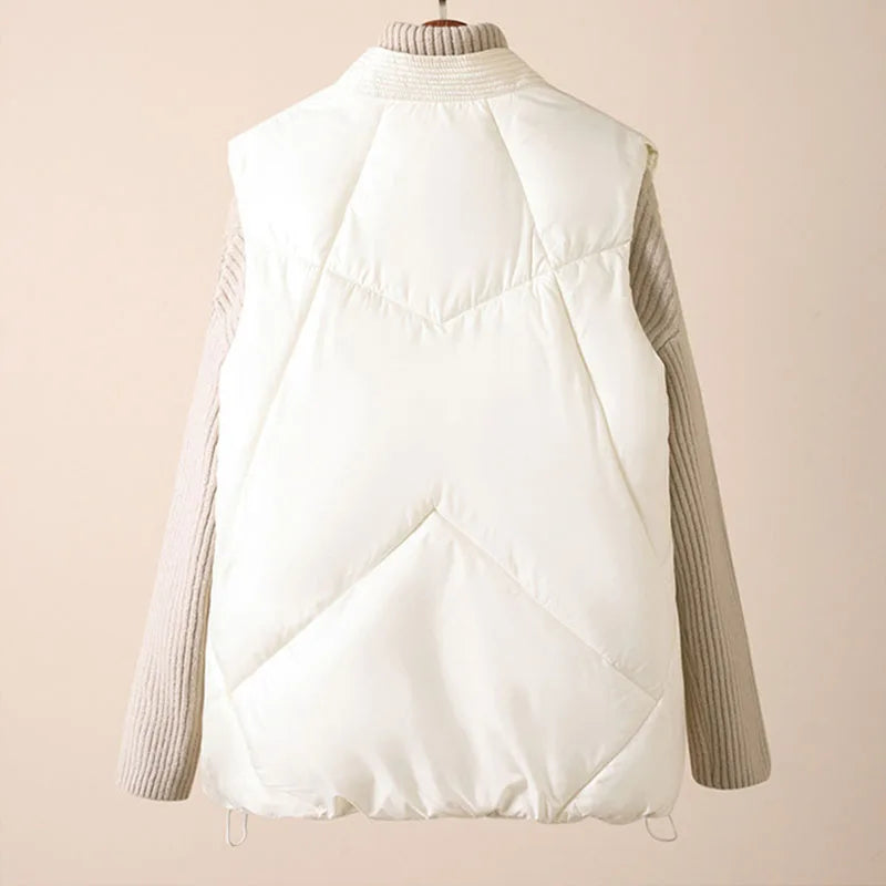 Fiammetta - Gilet Trapuntato Donna Autunnale con Cintura