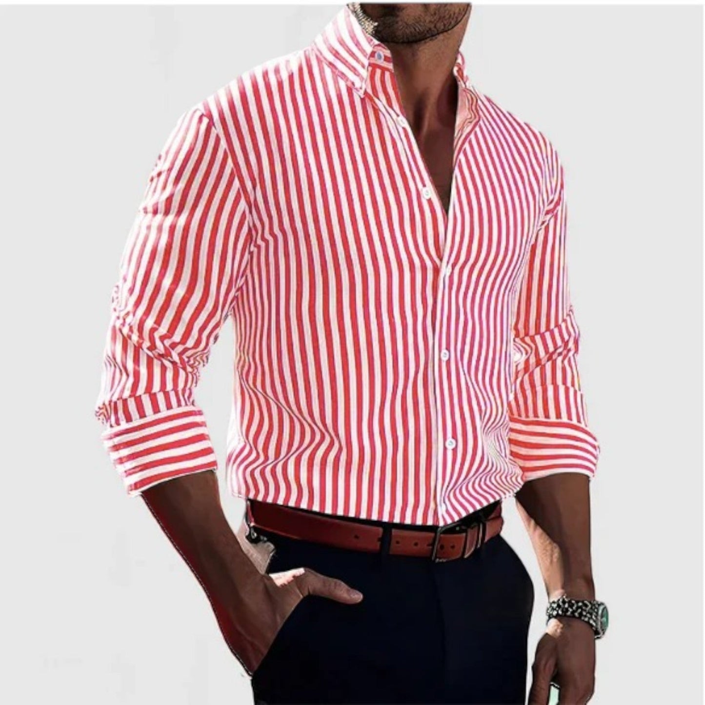 Francesco – Camicia A Righe Dal Design Classico