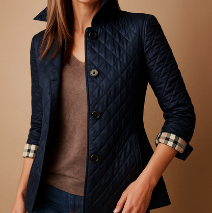 Paola – Giacca Autunnale Elegante Seta e Cotone Donna