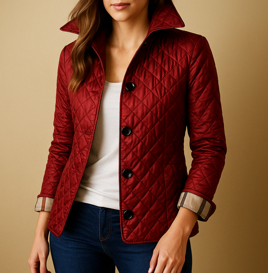 Paola – Giacca Autunnale Elegante Seta e Cotone Donna
