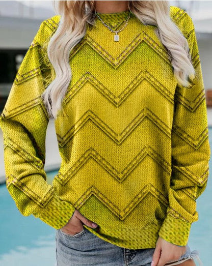 Alessandra – Felpa Donna Geometrica Elegante Moderna