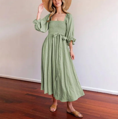 Ida – Vestito In Stile Parigino Con Maniche A Volant Di Tendenza