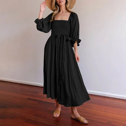 Ida – Vestito In Stile Parigino Con Maniche A Volant Di Tendenza