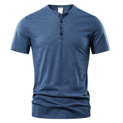 Noah – Maglietta Modello Henley Casual Dalla Linea Leggera