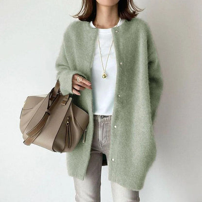 Silvia - Cardigan in Maglia con Chiusura a Bottoni
