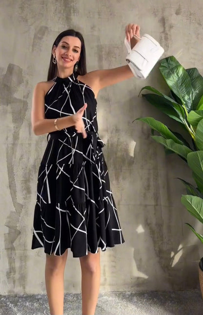 Sebastiana - Vestito elegante Nicoletta da donna Nero