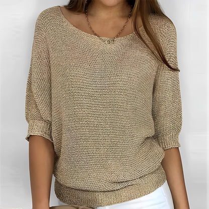 Eliana - Maglia con scollo all’americana elegante