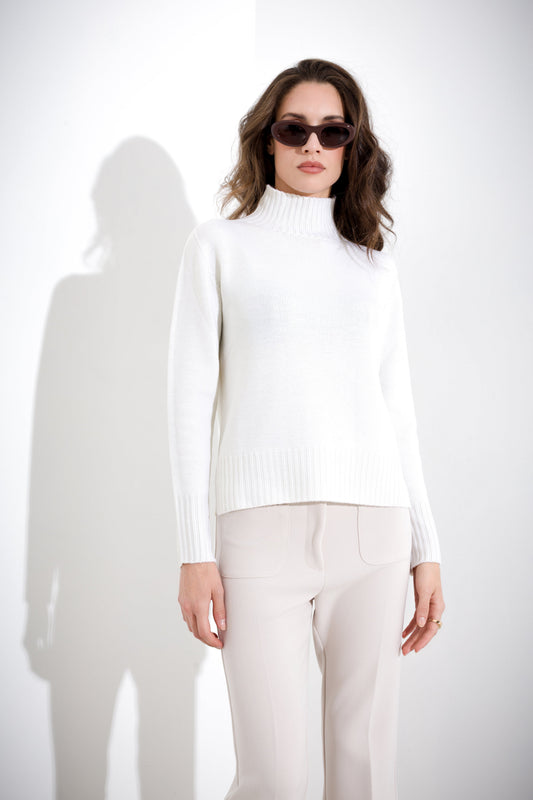 Ivania - Maglia Donna Collo Alto Elegante