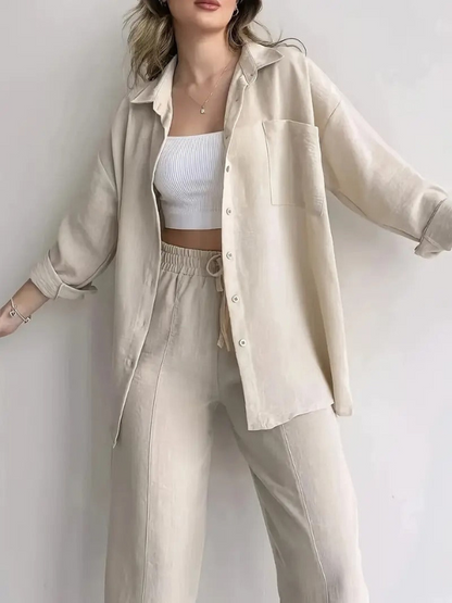 Ludovica - Set Camicia e Pantaloni Elegante e Versatile