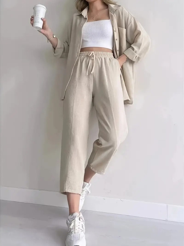 Ludovica - Set Camicia e Pantaloni Elegante e Versatile