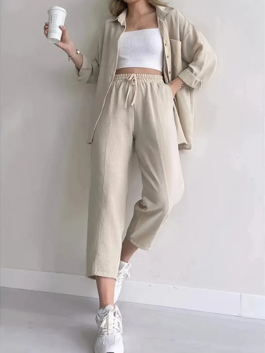 Ludovica - Set Camicia e Pantaloni Elegante e Versatile