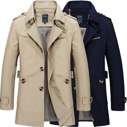 Claudio – Trench Autunnale Classico da Uomo